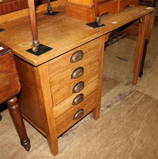 Light oak desk